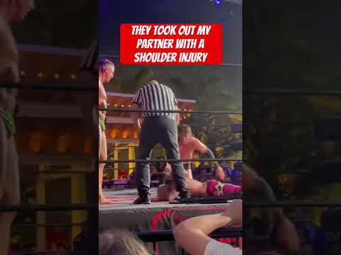 My Tag Team partner was injured during the match! #fypシ #prowrestling #trendingshorts #shorts