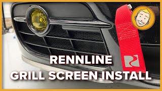 Rennline Front Bumper Wire Mesh Grill Screens Installation Porsche Cayman S 987