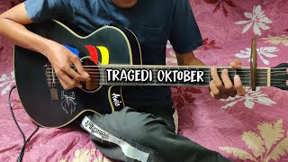 TRAGEDI OKTOBER Fingerstyle cover (Awie) | KARAOKE berserta LIRIK | Faiz Fezz
