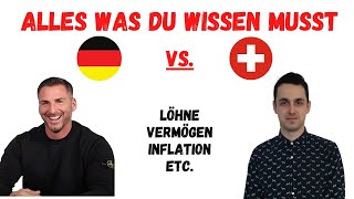 Deutschland vs. Schweiz 🔍 : Ein Vergleich von Löhnen, Vermögen, Branchen & Inflation 📈