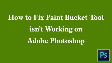 How to fix Paint Bucket Tool isn