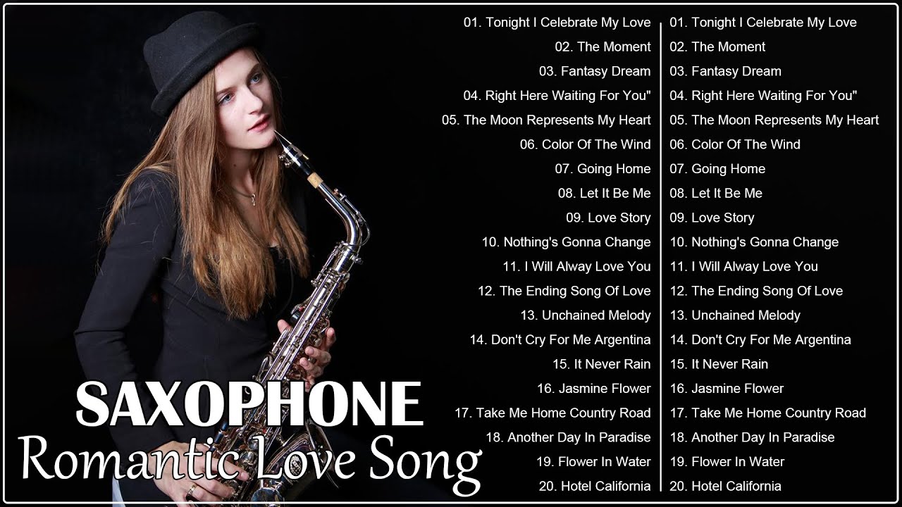 Top 50 Saxophone Romantic Love Song Instrumental Best Relaxing