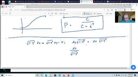 Differential Equations section 2.2 Separable DE