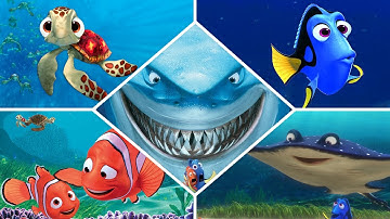 Finding Nemo - All Bosses & Races