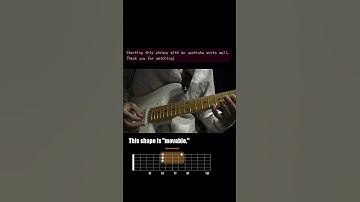 3-String Sweep Arpeggio | A minor in the 1st Inversion | Guitar Lick 004 #shorts