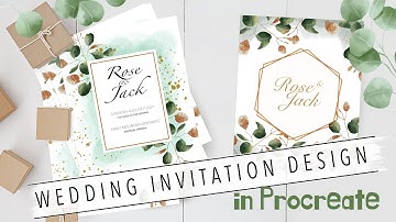 Wedding Invitation Design // DIY Procreate Watercolor Tutorial