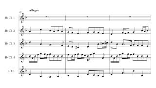 Shatser Chusidl (Klezmer music) pour quintette de clarinettes/for clarinet quintet chords
