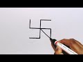 How to turn swastik into a cute flower  how to draw a flower easy draw so cute  draw from swastik