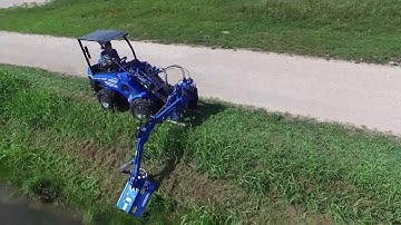 Side Flail Mower DZ1 attachment for mini loaders MultiOne