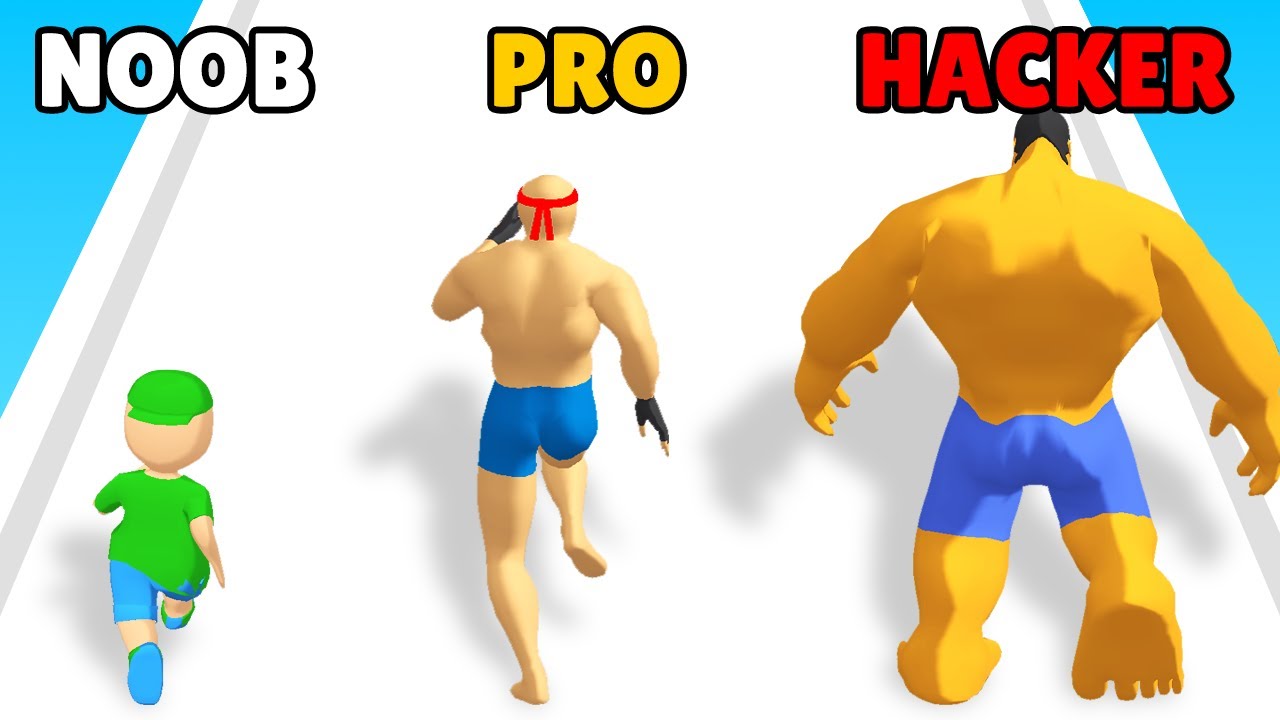 NOOB vs PRO vs HACKER in Upgrade Run 3D