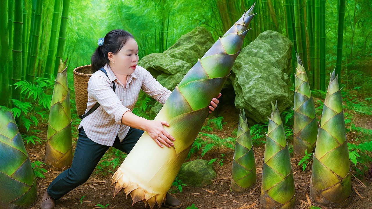 Harvest bamboo shoots and pineapples to sell at the market, take care of animals