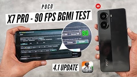 POCO X7 PRO 90 FPS HDR+EXTREAM  20 KILL NEW UPDATE 4.1 BGMI TESTING 