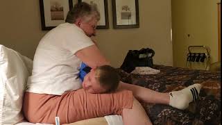 Wrestling with Grandma Sutton
