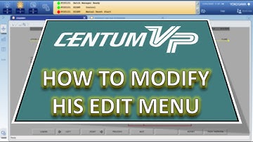 How to modify HIS edit menu?