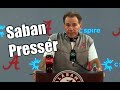 Nick Saban talks freshman WR Javon Baker, DL LaBryan Ray, and grad transfer Carl Tucker