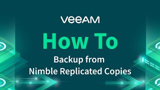 How to backup from Nimble Replicated Copies