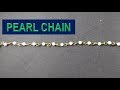 how to make pearl chain at home DIY