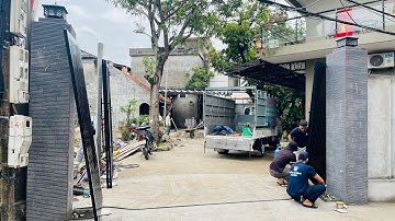 Hướng Dẫn chi tiết đặt ray U cong cho cổng âm sàn ray dưới #cổng tự động