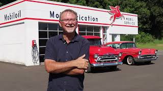 50S-Era Mobil Gas Station Recreated In New York