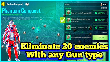 Call Of Duty Mobile Eliminate 20 enemies With any Gun type Task Complete