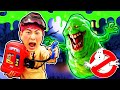 고스트 버스터즈 강이!! 슬라임 액체괴물 유령을 물리쳐라 Kids Haunted House Slimer Ghost Busters