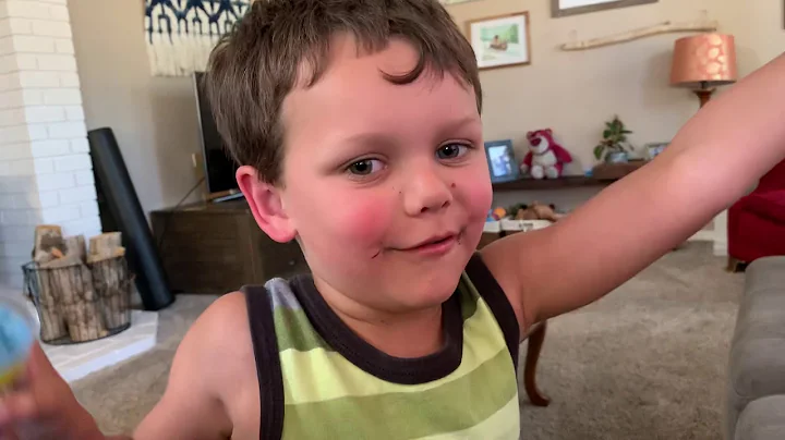 August and Beatrice Sanders test fart putty!