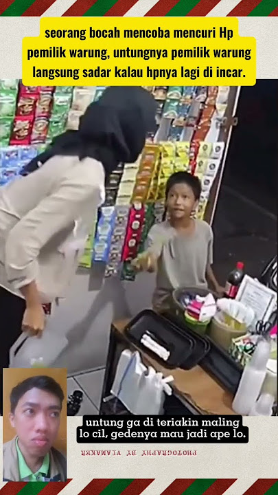 Masih kecil udah jadi maling, gedenya jadi apa #funny #maling #viral #new #trending #shortvideo