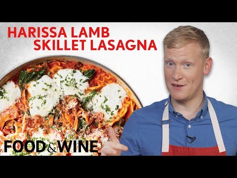 harissa-lamb-skillet-lasagna-|-mad-genius-|-food-&-wine