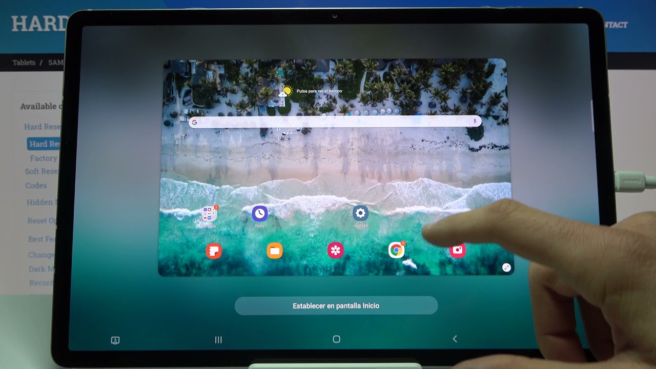 Cómo poner fondo de pantalla en SAMSUNG Galaxy Tab S7+ - pantalla de  inicio, pantalla de bloqueo - thptnganamst.edu.vn