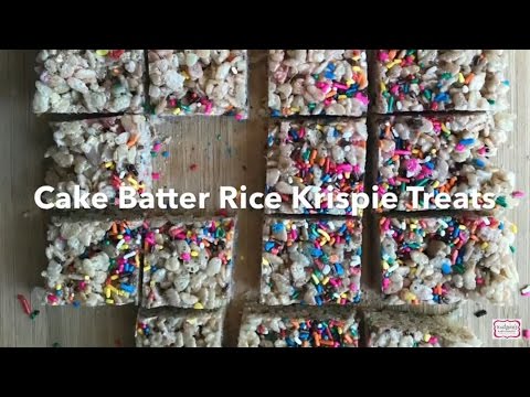 how-to-make-cake-batter-rice-krispie-treats