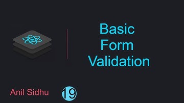 React tutorial for beginners #19 Basic Form validation