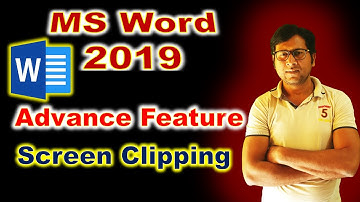 MS Word 2019 Advance Feature Screen Clipping ॥ How do I take a screenshot in Microsoft Word?