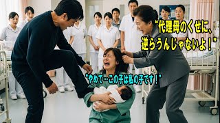 「俺の子供を産んだ代理母だろ！」産後の妻に暴行する元夫と元姑。→だが奴らは知らなかった。俺が現在の夫だということを…クズ共の壮絶な末路。#感動の物語 #AIストーリー