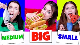 ASMR Big, Medium and Small Plate Challenge by LiliBu #4