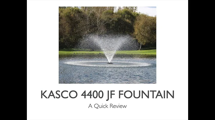 Kasco 4400 JF Pond Fountain - A Quick Review