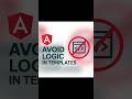 Stop writing logic directly in your Angular templates! #shorts #viral #angular