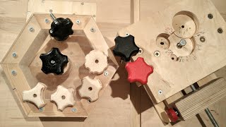 Star Knobs JIG 4 in 1 - upgrade and safe rounding Knobs. Final version. Beautiful Wooden Star Knobs