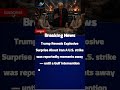 Trump Reveals Explosive Surprise About Iran