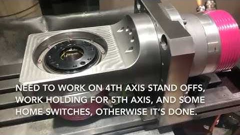 4 and 5  axis CNC Harmonic Drive Build part 4 - cutting air