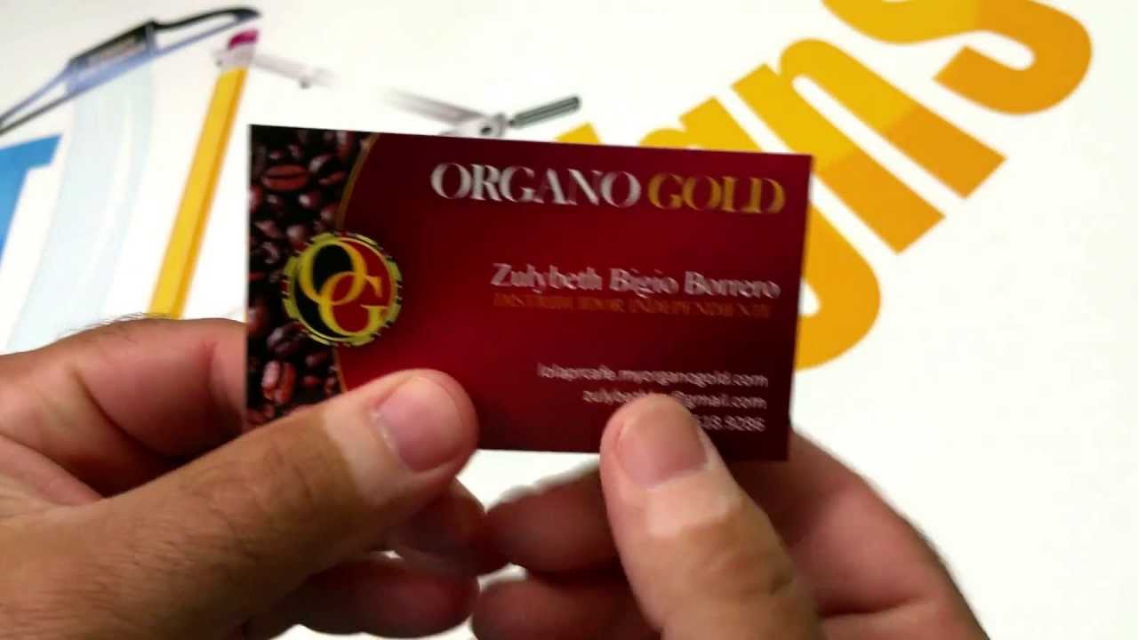 Organo Gold - Tarjetas de Presentacion (Ordenar)