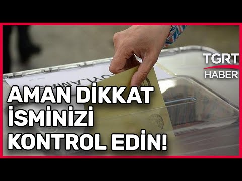 Seçmen Kaydı Sorgulama Nereden, Nasıl Yapılır?  - TGRT Haber