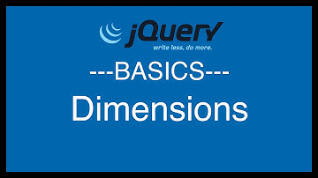 jQuery Basics Tutorial 19 - Dimensions