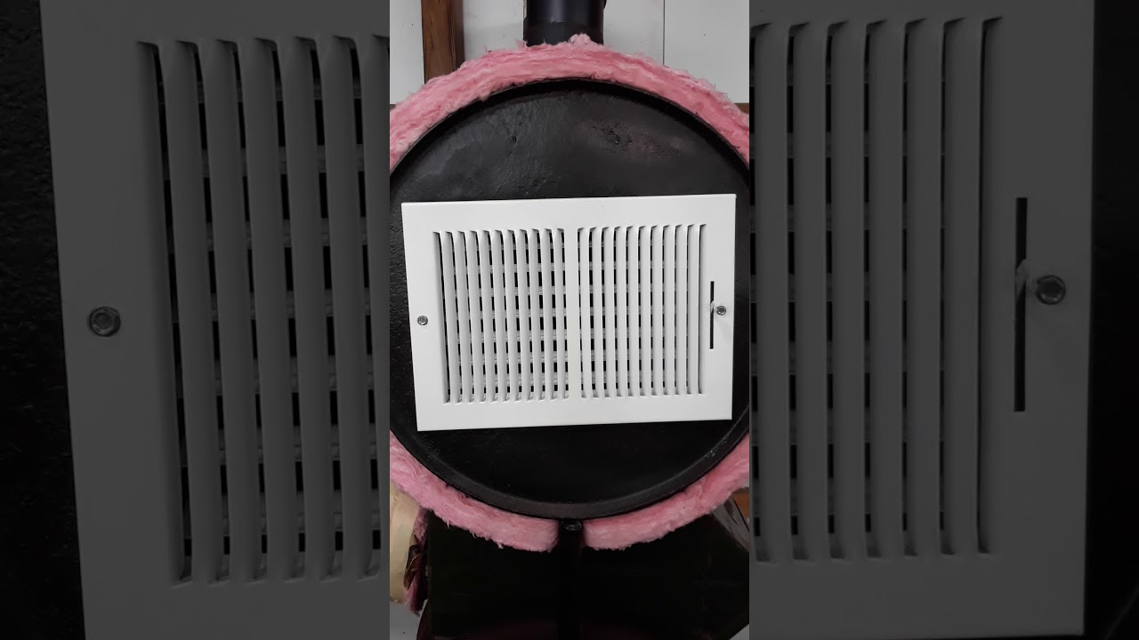 Barrel wood stove with blower YouTube