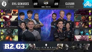 Cloud 9 vs Evil Geniuses - Game 3 | Round 2 Playoffs S10 LCS Summer 2020 | C9 vs EG G3
