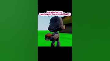Sackboy eats a hamburger from the toilet! (Part 1) #dreamsps4 #playstation #sackboy
