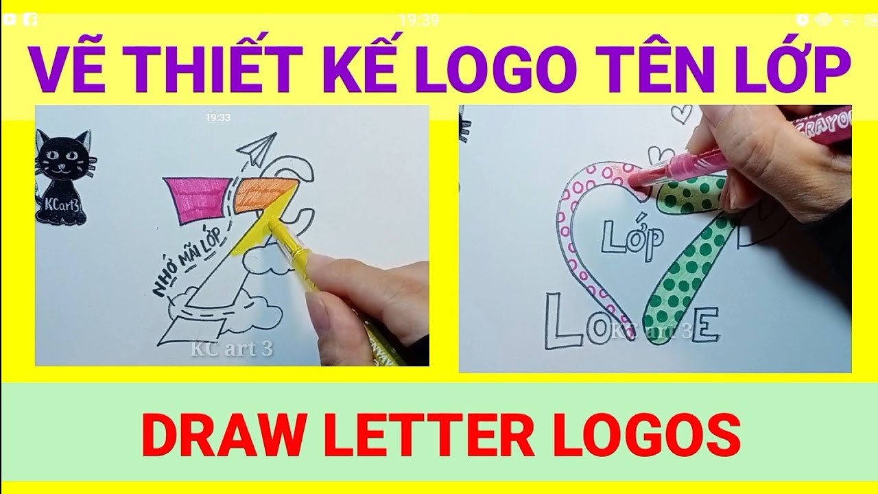 Thiết kế Logo Tên Lớp - 7C, 7D - LOGO DẠNG CHỮ | Draw Letter Logos ...