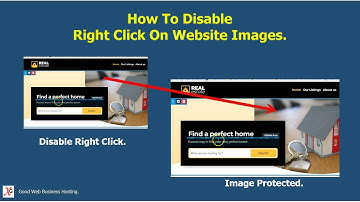 How To Disable Right Click On Website Images.