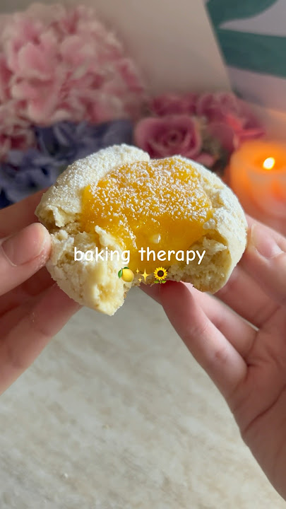 Juicy lemon curd cookies 🍋✨| #baking #dessert #gilmoregirls #bakingtherapy #fyp #vday #chocolate
