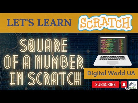 Scratch Basic||How to find square of a number using my block #tech #hindi  #kids #gaming #animation