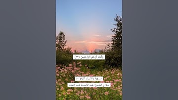 سورة الأنبياء الآية (٨٣) || للقارئ الشيخ: عبد الباسط عبد الصمد || { وَأَيُّوبَ إِذْ نَادَى رَبَّهُ }